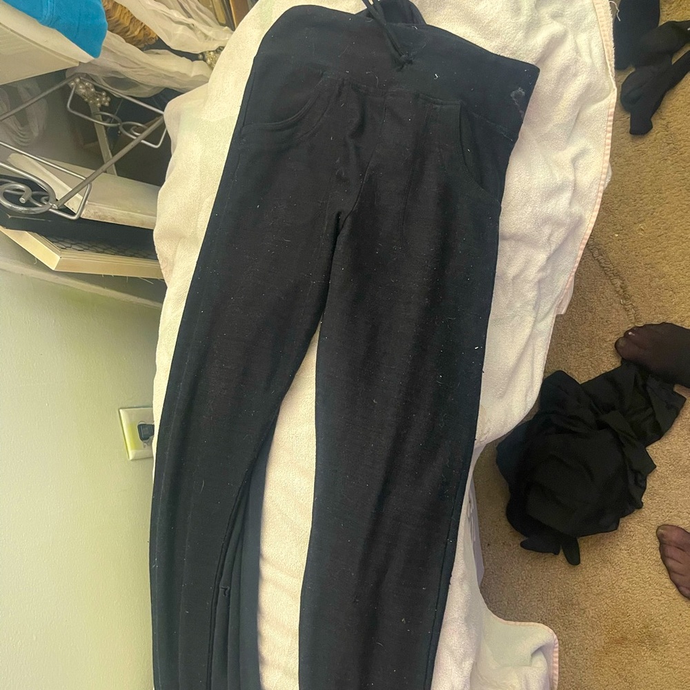 3 pr black leggings/sz s. 1 no tag looks new;other 2 from target